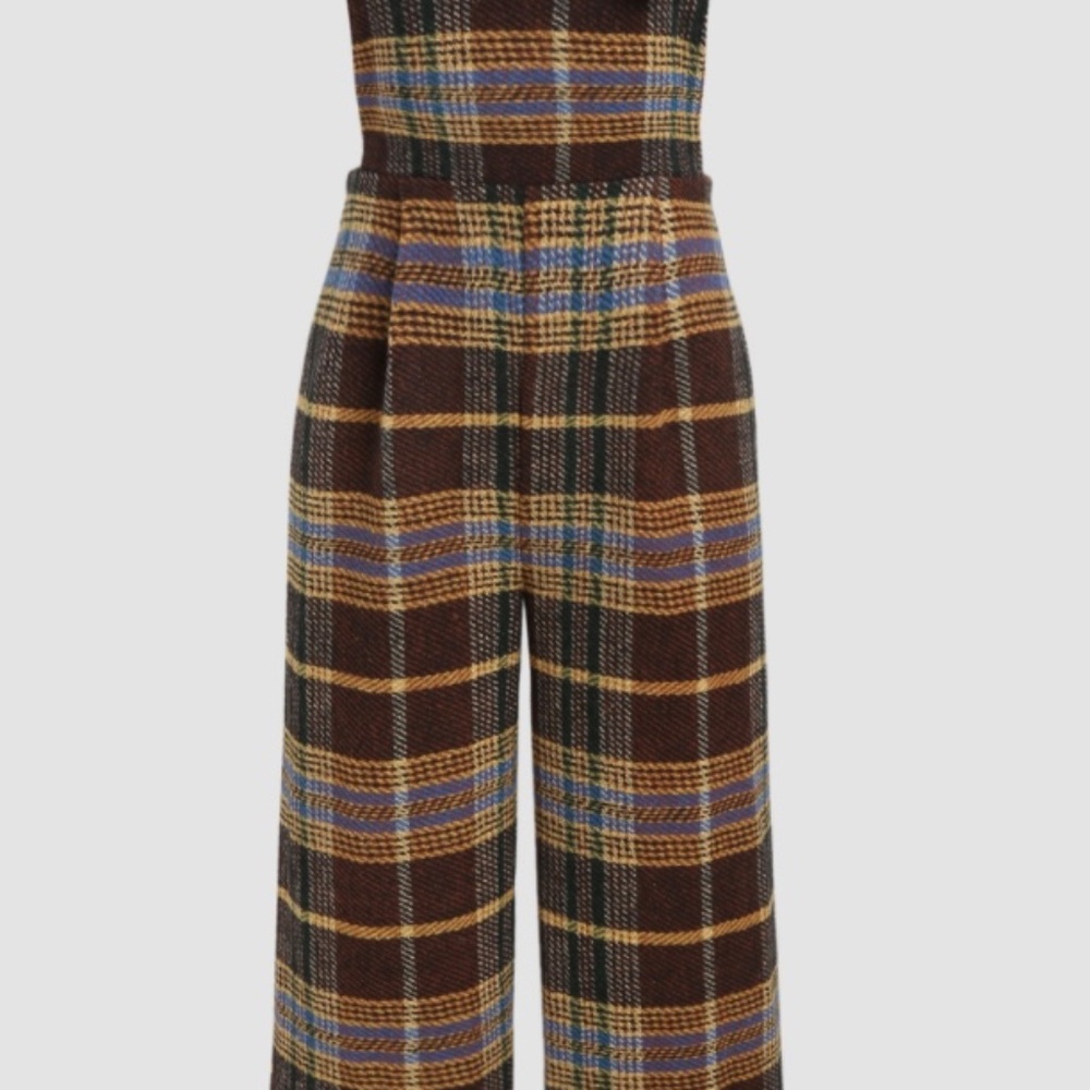 New with tags L plaid overalls - Picture 2 of 4